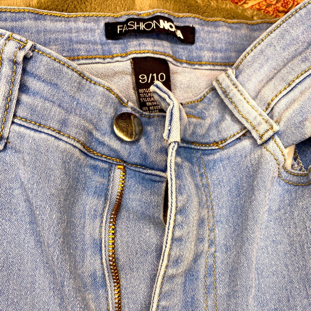 Fashion Nova Baby Blue Jeans